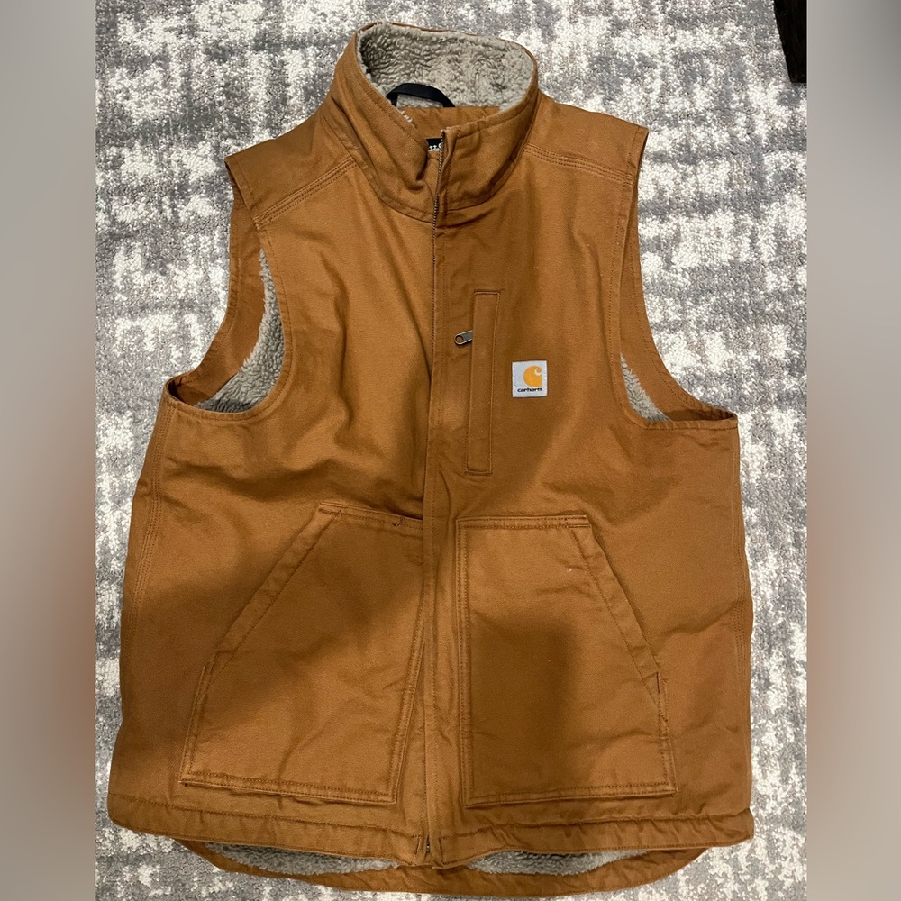 Carhartt Vest Sherpa Lined loose Duck Fit - Medium